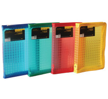 Папка на молнии A5 3 см., прозрачная, ассорти, Scholz 5234 (12/120)