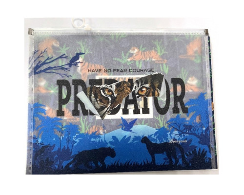 80058 Папка с молнией Zipper А4+, 32,5x24,5x3см, 180мкм P0034