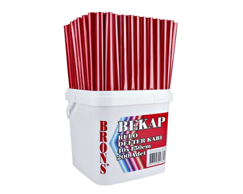 094590 Pelicula pentru ambalare, transparenta, 40x150cm rosu BR-465