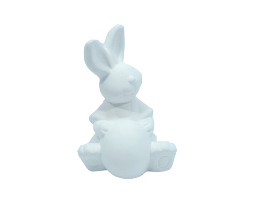 Figurina din gips "Iepure cu ou"
