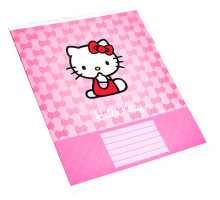 105451 Тетрадь 12 листов линия + ВД лак Hello Kitty (30)