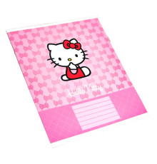 105451 Тетрадь 12 листов линия + ВД лак Hello Kitty (30)