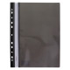 Dosar plastic A4 cu sina si perforatii Norma 5262-09 neagra (10/240)