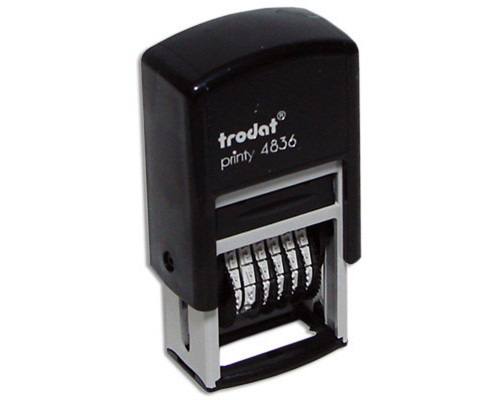 Нумератор мини Trodat Printy 4836 (6 цифр) синий 86681