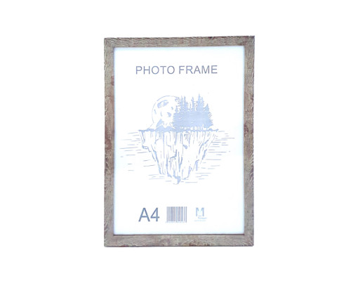 Фоторамка A4 21*30 c ножкой-подставкой серая 15-02-12 CM*8933