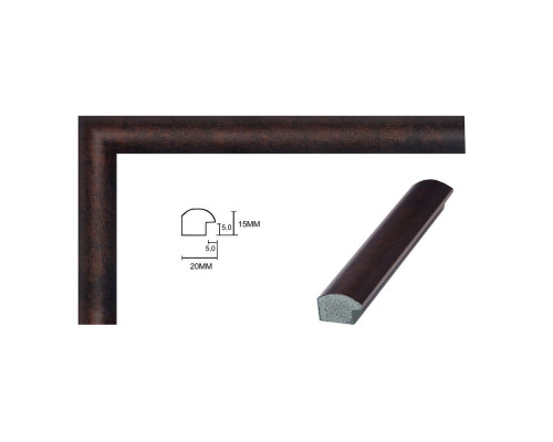 Фоторамка A4 21*30 c ножкой-подставкой коричневая 20-01-03 CM*8957