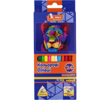 Карандаши цветные, треугольные, двухстор 12шт 24 цв.,"Фауна", ЦК42-22, УМКА (12/240)