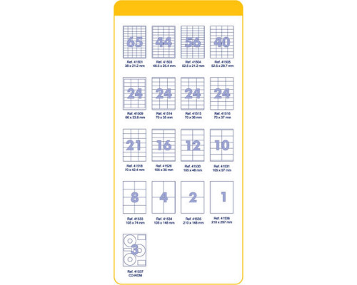 Etichete autoadezive A4 99.1x38.1mm 1400buc FO41523(20)