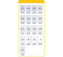 Самоклеящиеся белые этикетки A4 99.1х38.1мм 1400шт. FO41523(20)