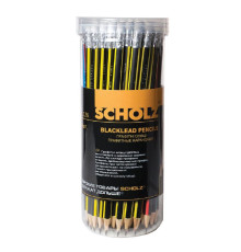 Creion simplu HB, triunghiular cu radiera, Scholz 126 (72/144)