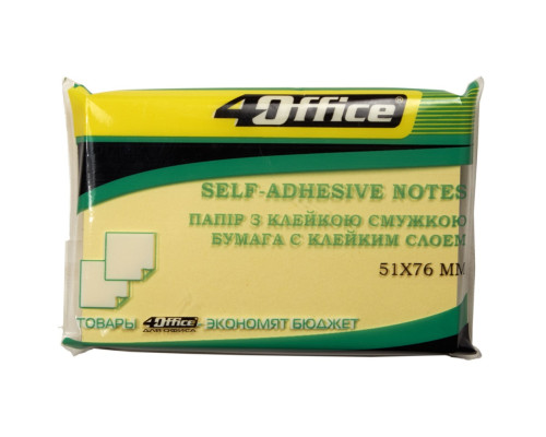 Hartie pt notite cu lipici, 51x76mm, assorti 100foi 4Office 4-421 (18)