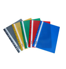 Mapa dosar plastic, А4 in asorti., perforare euro 4OFFICE 4-270 (10/240)