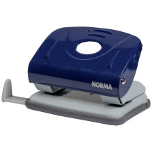 Дырокол пластик. 8см. 20л., синий NORMA 4345 (12)