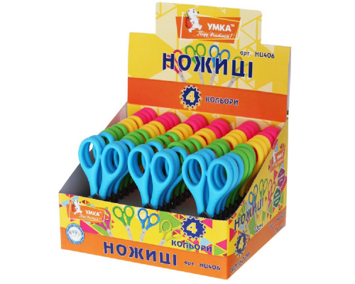Foarfece p/u copii 12cm, 4 culori, НЦ406, УМКА (36)