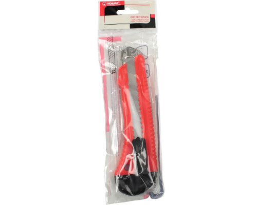 Офисный ножик с фиксатором, метал. направл. 18mm 4525, NORMA (24)