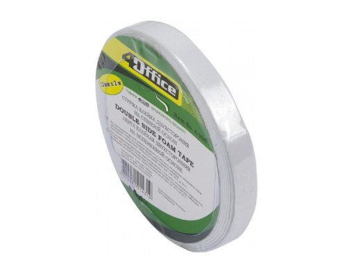 62071 Скотч 2-х стороний, на пеной основе, 24мм*2м 4OFFICE 4-394 (12/144)