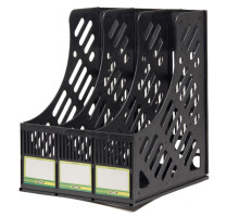 Tava p/u documente vertic. 3sectii neagra 4OFFICE 4-402-09 (20/40)