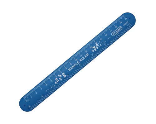 50069 Линейка-браслет пластик, 20 cm, голубая, CLASS 9028-05 (20/400)