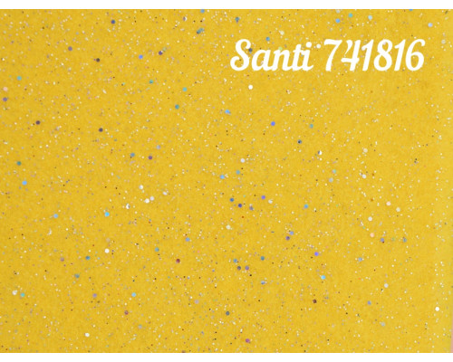 735353 Набор Фетр мягкий с глиттером, желтый, (10л) Santi 741816