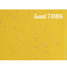 Фетр мягкий, с глиттером, 20*30см, 10 листов, 1.2мм, желтый, Santi 741816
