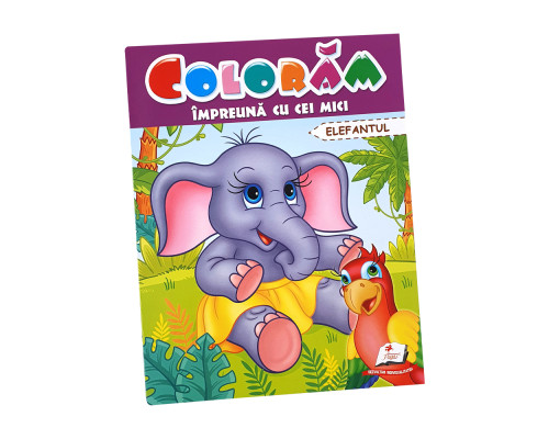 Coloram impreuna cu cei mici "Elefantul" N*9655 (25.5X20) Coloram impreuna cu cei mici "Elefantul" N*9655 (25.5X20)