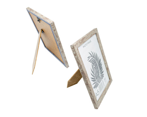 Фоторамка A5 15*20 c ножкой-подставкой серая 15-02-12 CM*8865