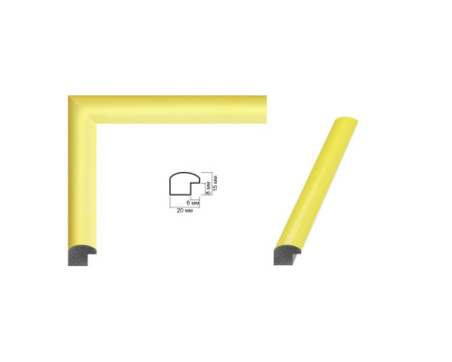 Фоторамка A5 15*20 c ножкой-подставкой желтая 20-01-08 CM*8902