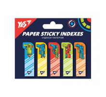 Indexuri din hartie "Blaster", 50*15 mm, 100 buc (5*20) YES 170308 (24/288)