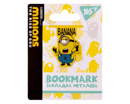 Закладка для книг металлическая, "Minions" YES 707840 (20/500)