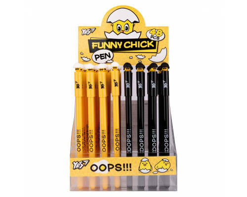 Ручка шариковая "Funny Chick" 0,7мм, синяя, YES 412106 (48/1536)