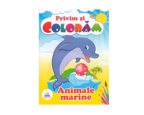 Privim si coloram ANIMALE MARINE. N*3943 Privim si coloram ANIMALE MARINE. N*3943