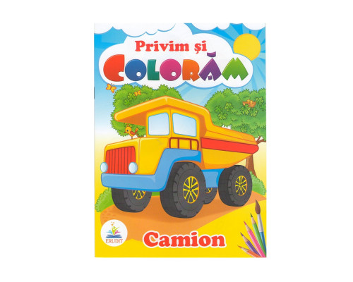 Privim si coloram CAMION. N*8481