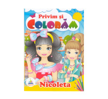 Privim si coloram NICOLETA. N*8542