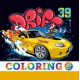 Раскраска 200х200мм, 16л, "DRIFT CARS" 22338 (20)