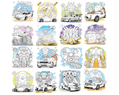 Раскраска 200х200мм, 16л, "SPACE IS COMING" 22345 (20)