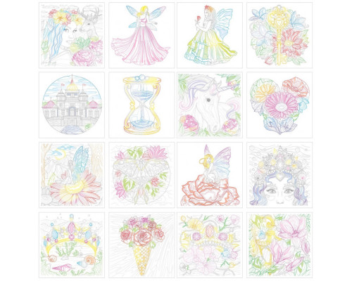 Раскраска 200х200мм, 16л, "Magic Story" 22351 (20)