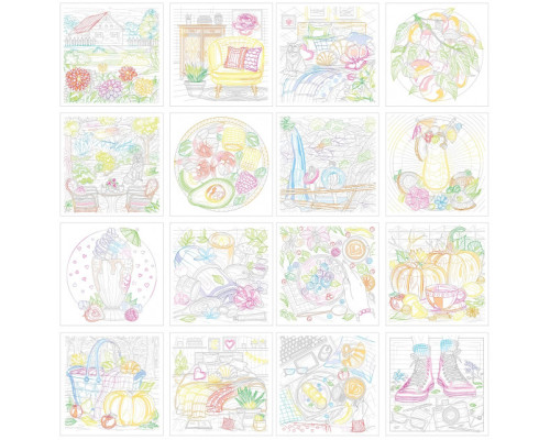 Раскраска 200х200мм, 16л, "Nise Rest" 22353 (20)