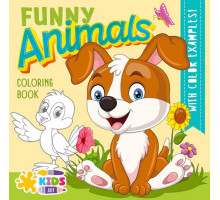 Раскраска 200х200мм, 16л, "Funny Animals" 22360 (20)