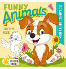 Раскраска 200х200мм, 16л, "Funny Animals" 22360 (20)