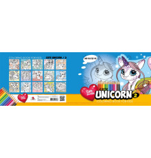 72414 Carte de colorat A4, 16foi "Unicorn 2" 22322 (20)