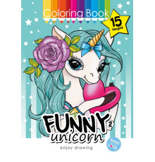 72440 Раскраска A4, 16л, "Funny Unicorn 2" 22175