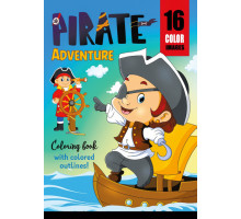 72450 Раскраска A4, 16л, "Pirate Adventure" 22212