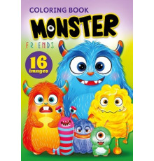 72453 Carte de colorat A5, 16file, "Monster Friends" 22167 (20)