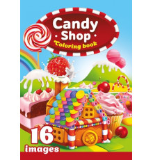 72462 Раскраска A4, 16л, "Candy Shop" 22149 (20)
