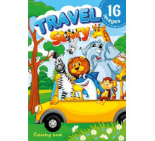 Раскраска A4, 16л, "Travel Story" 22154