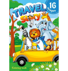 Раскраска A4, 16л, "Travel Story" 22154