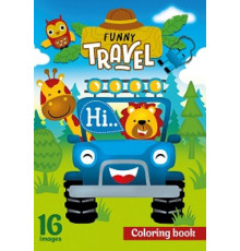 72474 Carte de colorat A4, 16file, "Funny Travel" 22195 (20)