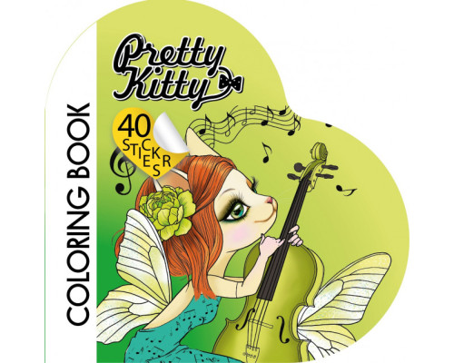 Фигурная раскраска с наклейками, 200х200мм, 4+2л,"Pretty Kitty" 2210 (10) Фигурная раскраска с наклейками, 200х200мм, 4+2л,"Pretty Kitty" 2210 (10)