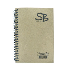 Carnet A6 70foi, matem., spira CRAFT SB Gingko (6)