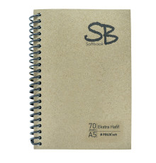 Carnet A5 70foi, matem., spira CRAFT SB Gingko (6/120)